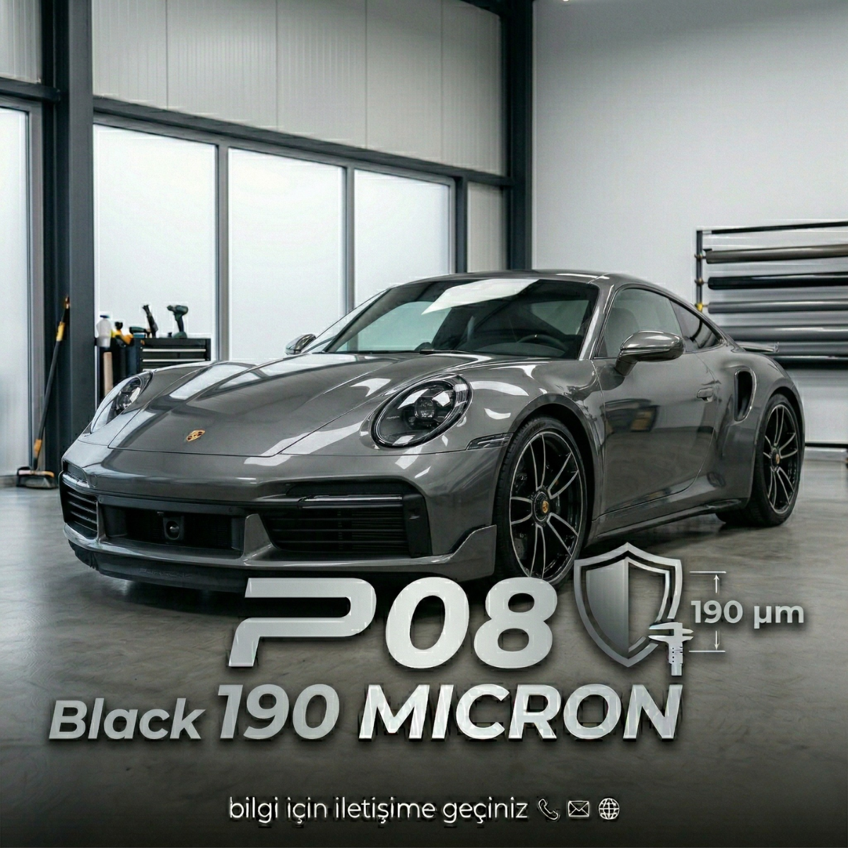 P08 Black 190 micron