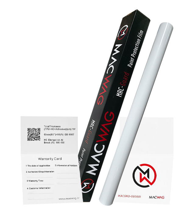 MacWag PPF Premium Kaplama 1 Rulo 190 Micron Yüksek Dayanımlı Profesyonel Boya Koruma Filmi